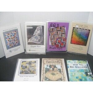 Vintage Quilting Patterns for Blankets Lot of 6